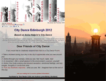 Tablet Screenshot of citydance-edinburgh.org